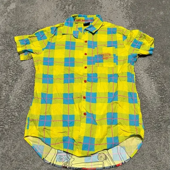 2023 Universal Studios Halloween Horror Nights Chucky Button Up Shirt Medium - Picture 4 of 8